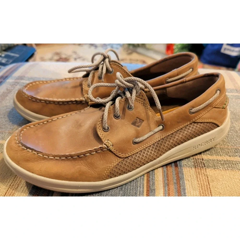 Men's Sperry Boat Shoes Tan / Brown Size 13 M Pre-Owned Good Condition!